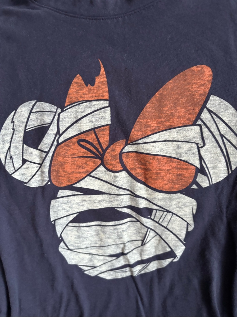 Old Navy Disney Black Graphic Tee with Orange Accent